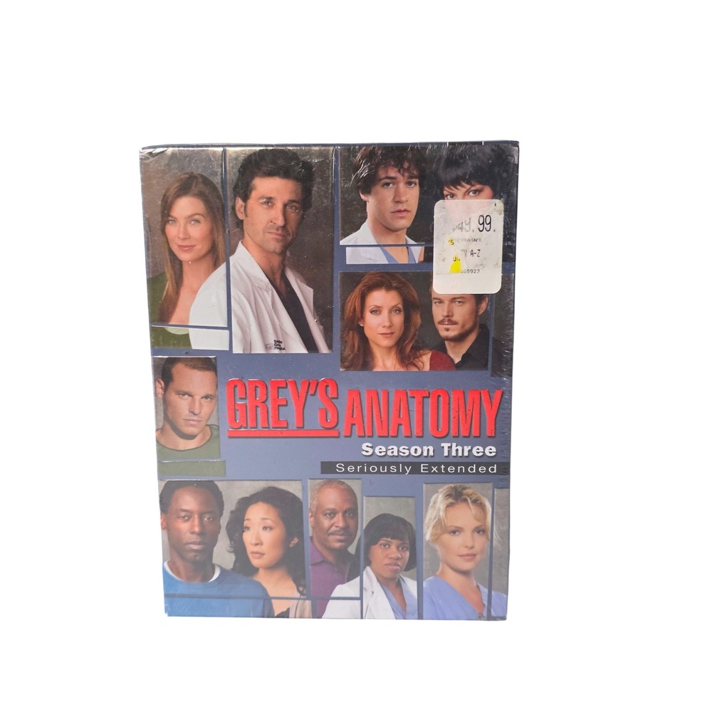 Greys Anatomy Season Three Seriously‎ Extended DVD 7-Disc Box Set New Sealed